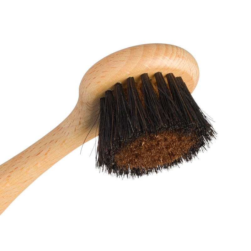 Redecker Ionic Face & Body Brush – Oiled Beechwood Handle, Bronze Wire & Horsehair Bristles for Circulation, Detox & Skin Revitalization – Sustainable, Spa-Like Daily Care, Made in Germany