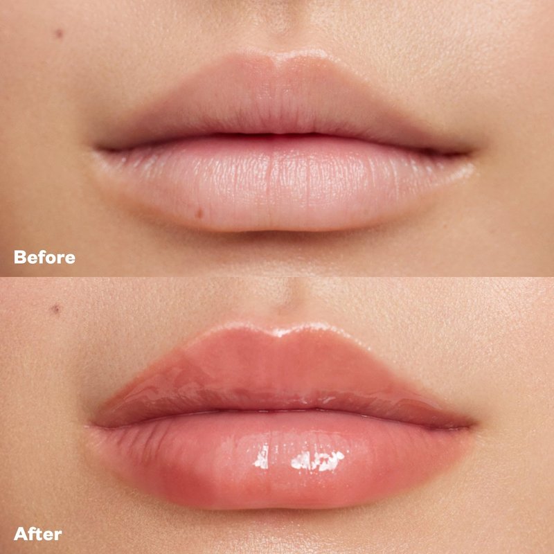 Kosas Wet Lip Oil Gloss - Hydrating Lip Plumping Treatment with Hyaluronic Acid & Peptides, Non-Sticky Finish (Unbuttoned)