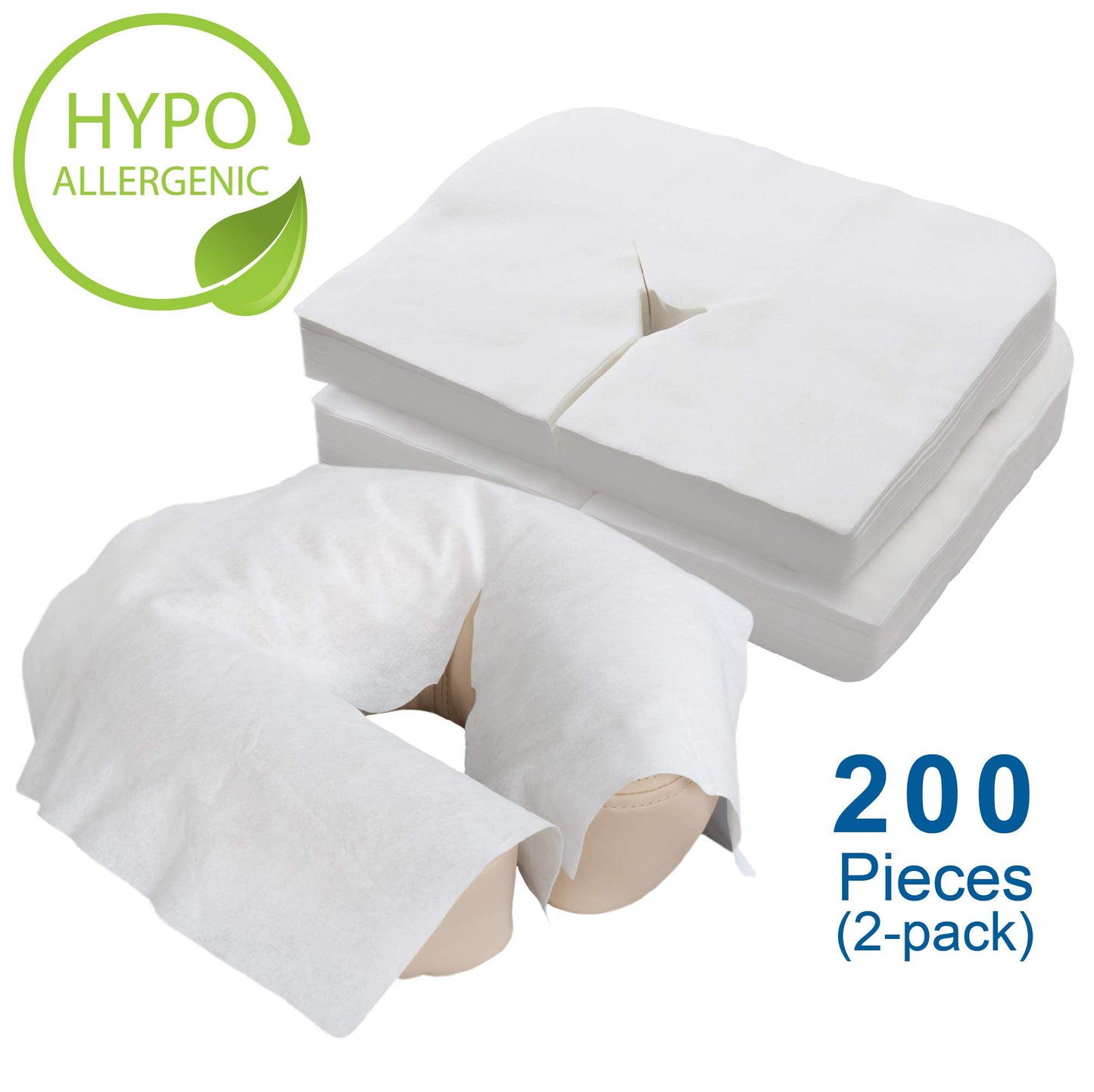 EARTHLITE Disposable Face Cradle Covers – Medical-Grade, Ultra Soft, Luxurious, Non-Sticking Massage Face Covers/Headrest Covers for Massage Tables & Massage Chairs