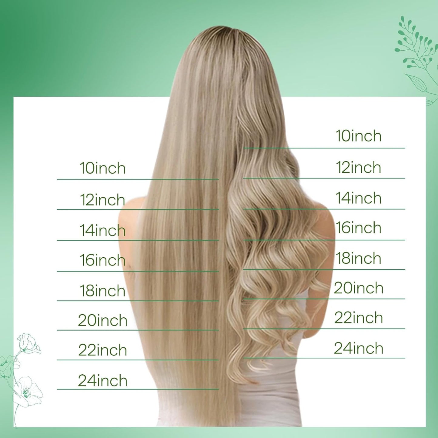 Ombre Tape-In Hair Extensions | 14-Inch Human Hair, Natural Black to Teal & Blue | Remy Soft, Straight, 20 Pcs