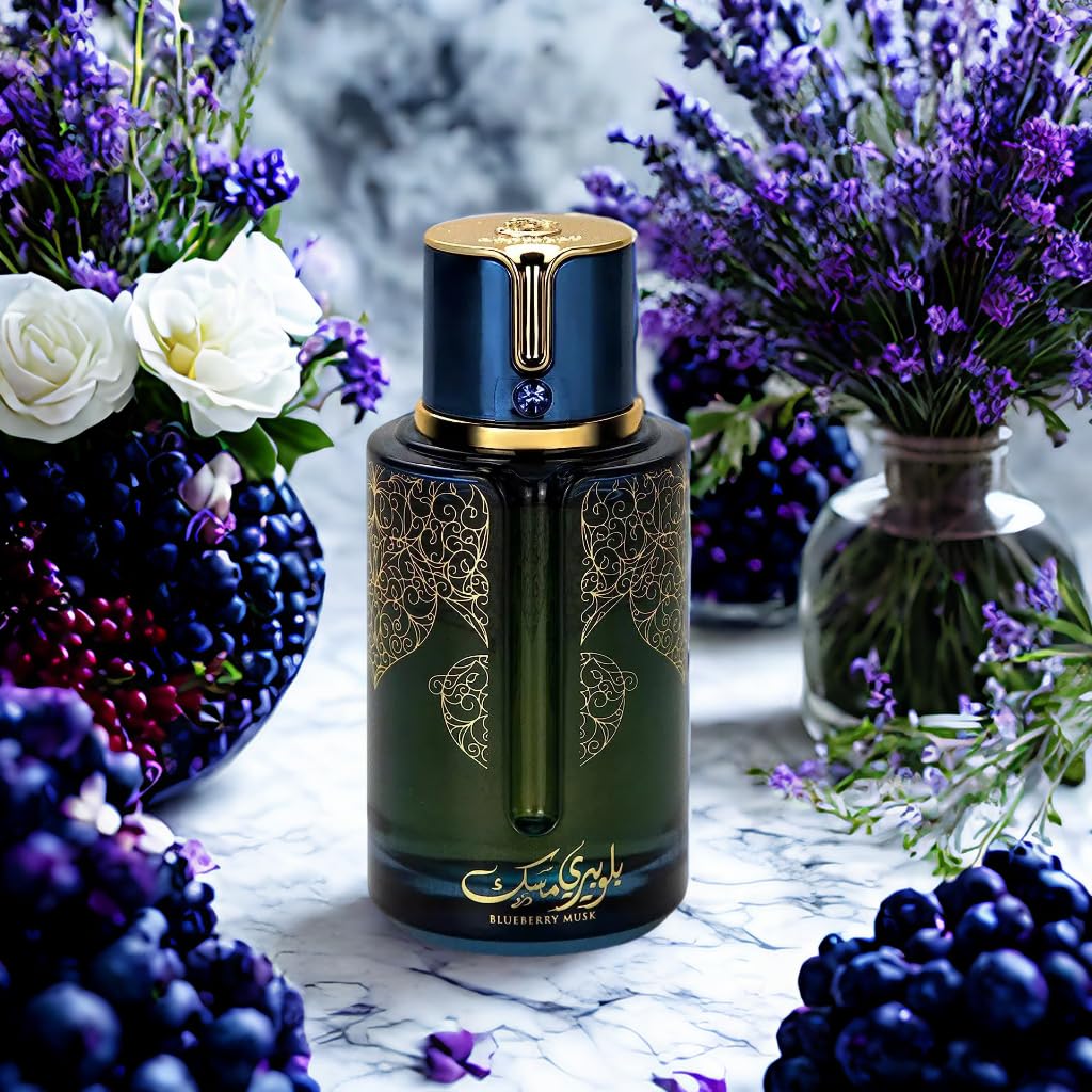 9 O'CLOCK BlueBerry Musk Unisex Perfume, Long Lasting Cologne for Men and Women 3.4 Fl. Oz. Eau de Parfum Natural Spray