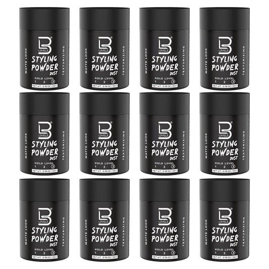 L3 Level 3 Travel Styling Powder - Natural Look Mens Powder - Easy to Apply with No Oil or Greasy Residue