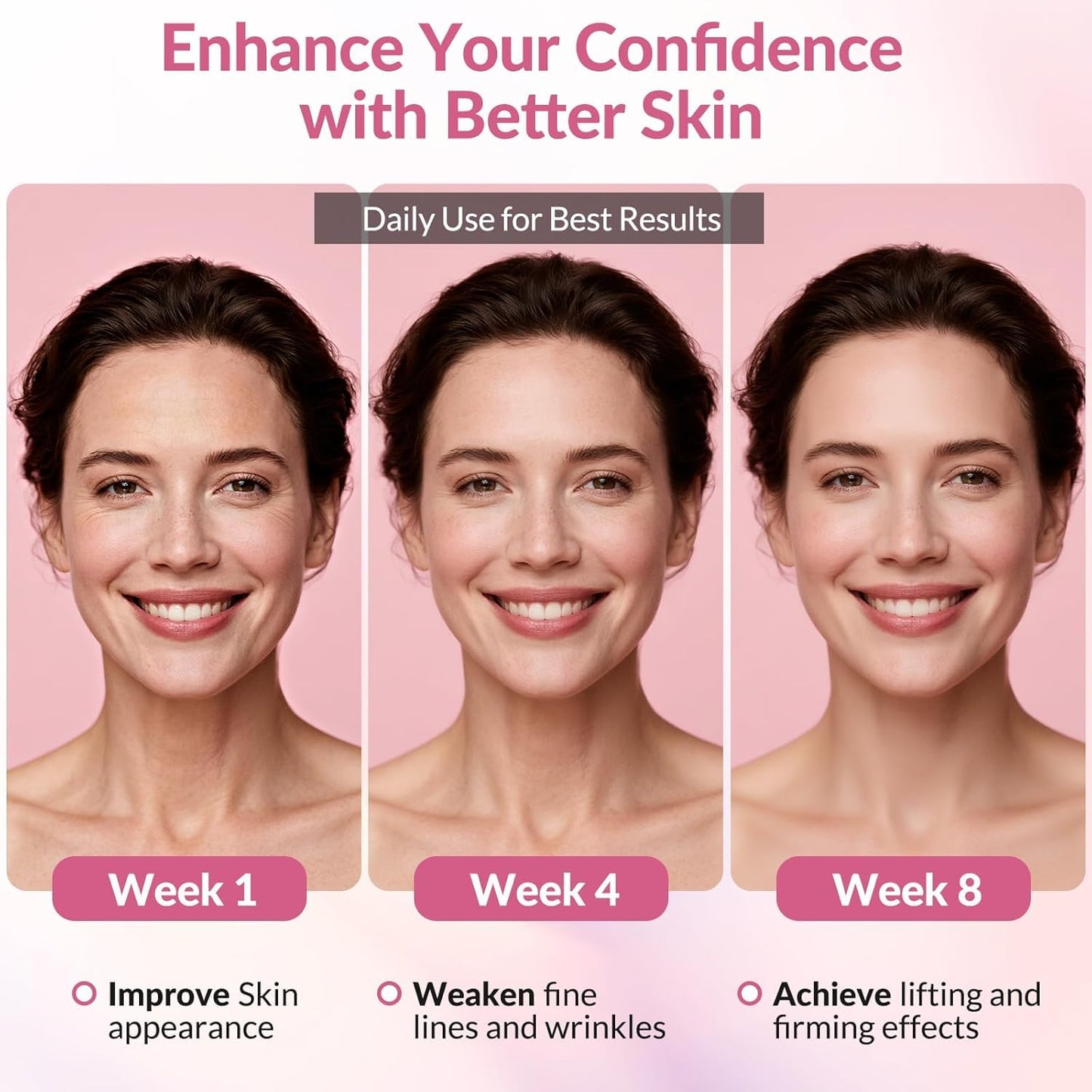Neck Firming Cream with Collagen & Hyaluronic Acid - Made in USA, Anti-Aging Moisturizer Neck Cream for Tightening and Lifting, Women Facial Skin Care Wrinkle Cream for Face Neck Décolleté-1.7 fl.oz