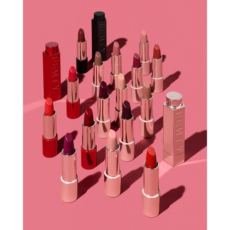 FENTY BEAUTY by Rihanna Icon Semi-Matte Lipstick Refill – Kissin’ Kutie, Refillable Lip Color, Longwear Lightweight Lipstick, High-Pigment Formula with Hyaluronic Acid, Vitamins C & E, 3.8g / 0.134oz