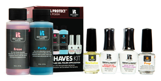 RC Red Carpet Manicure F&P Complete Gel Nail Bundle Must Haves Kit