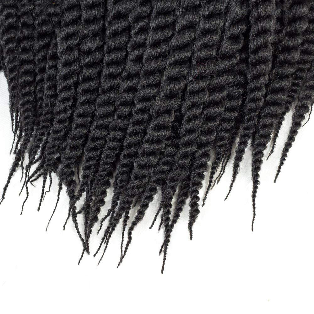 Admutty Havana Twist Crochet Hair, Jumbo Senegalese Twist Pre-Looped Synthetic Braiding Hair for Women, Soft & Lightweight Pre-Twisted Crochet Braids