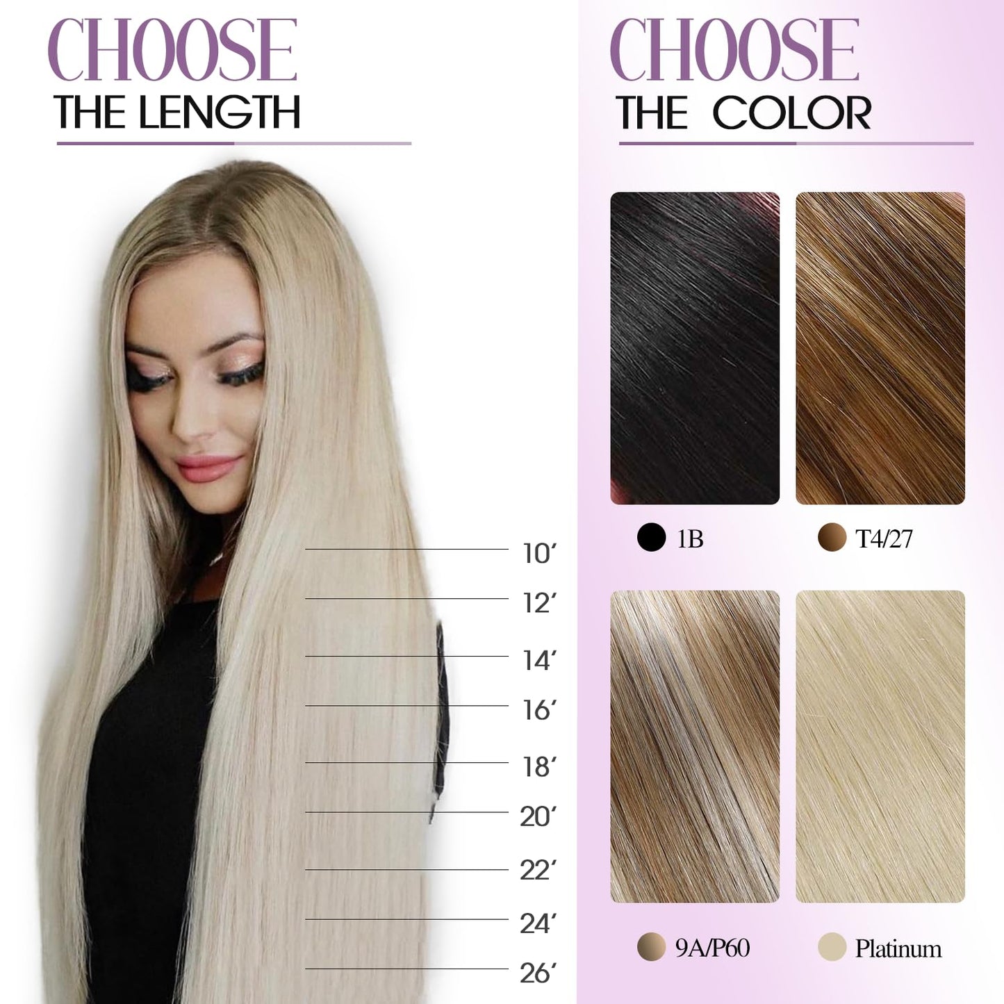 FANCEE OVO Hair Extensions Real Human Hair PU Holes Wefts with Micro Beads Blonde Highlight Volume Upgrade Butterfly Seamless Weft Invisible Beaded Hair Extension with Tools(40g 20Pcs, 14 Inch)