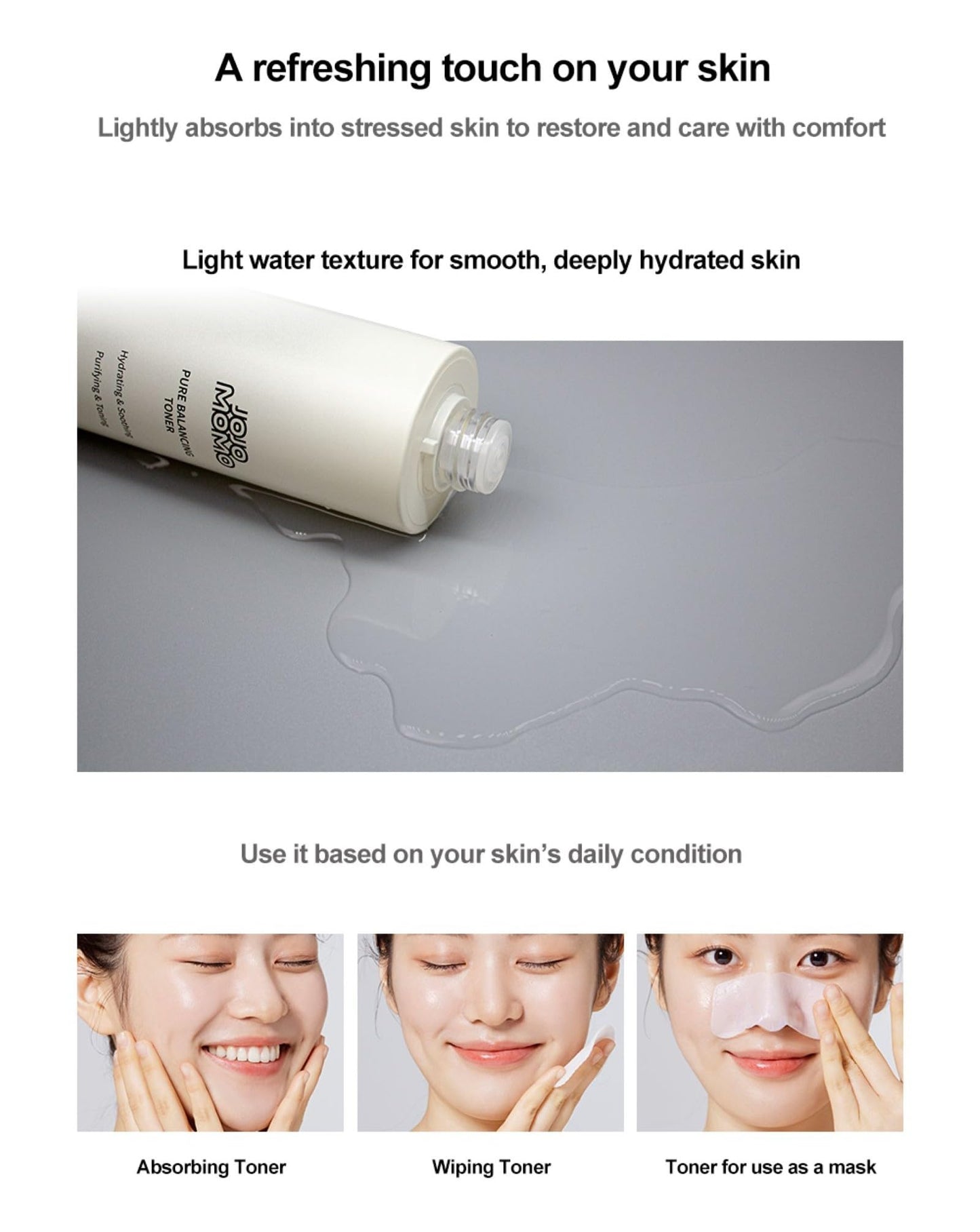 Pure Balancing Toner, 150ml – Gentle K-Beauty Facial Toner for Hydration and Makeup prep. Soothes, refreshes, and purifies Skin.