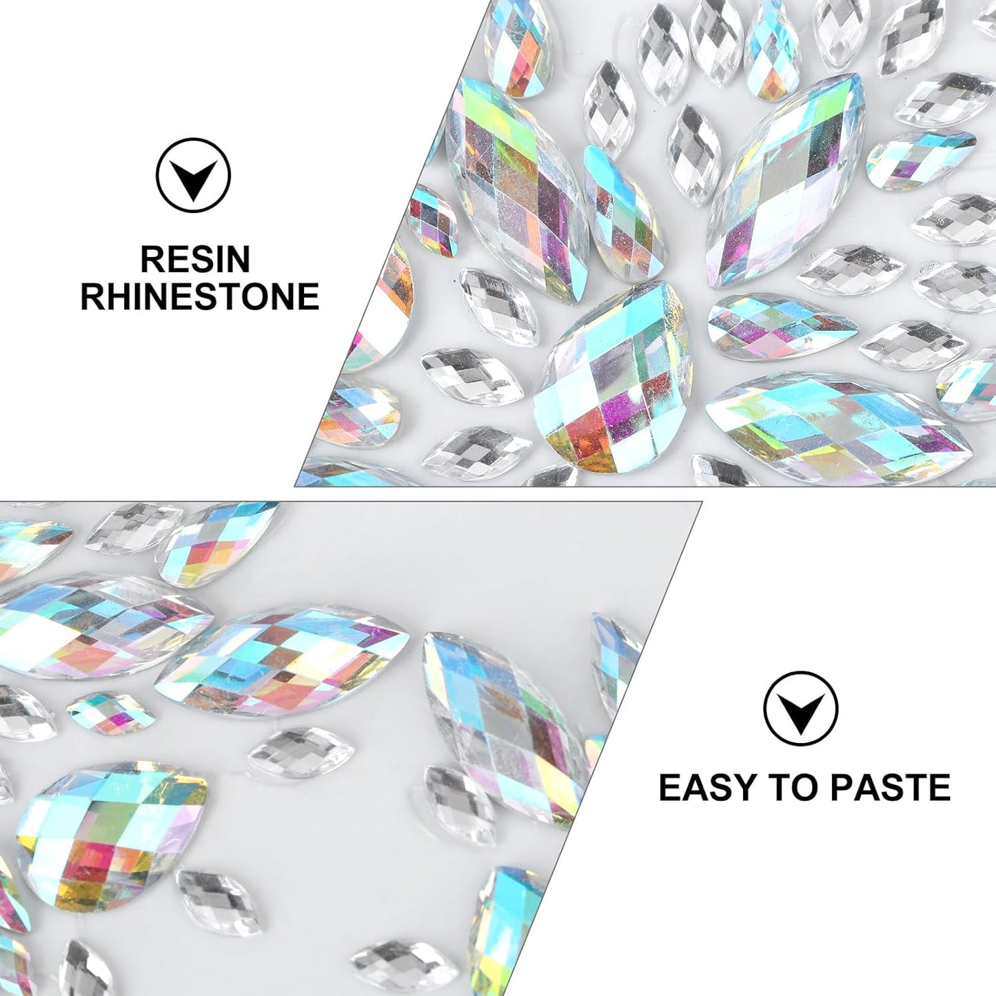 Rhinestone Face Gems - Body Jewelry Stickers for Women | Bra Breast Pasties for Carnival Parties
