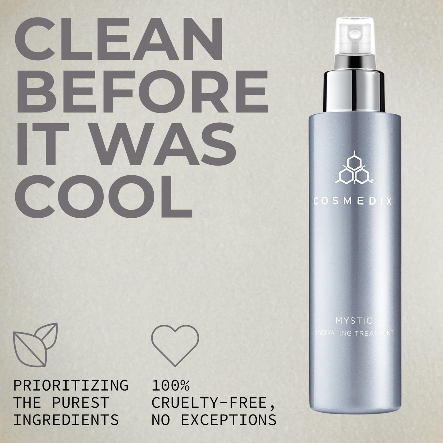 COSMEDIX Mystic Face Moisturizer for Women & Men - Plant-Based Hydrating Face Mist for Oily, Sensitive & Blemish-Prone Skin - Oil-Free Facial Skin Care for Moisturized, Radiant-Looking