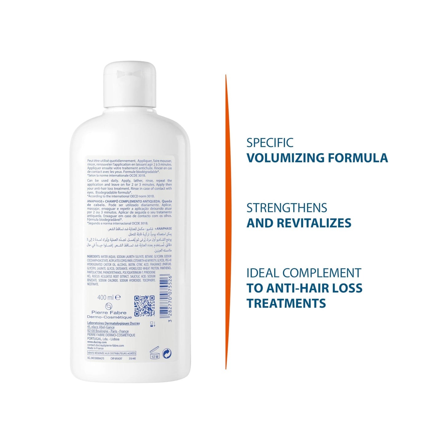 Ducray Anaphase+ Shampoo, 13.5 fl. oz.