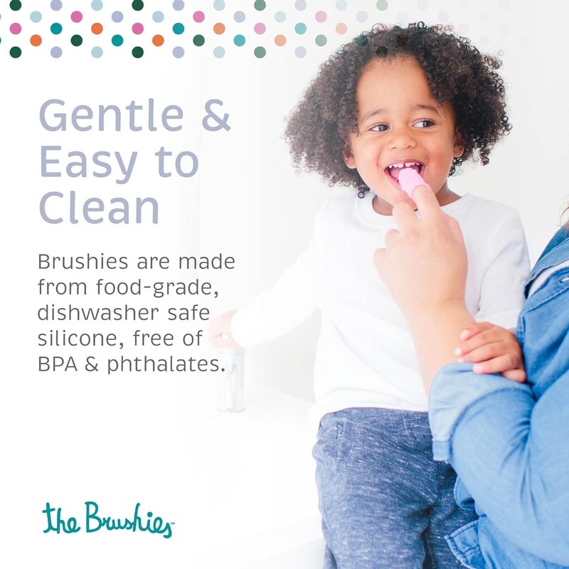 Baby & Toddler Toothbrush Set - 4 Colorful Brushes with Storybook for Fun Oral Care