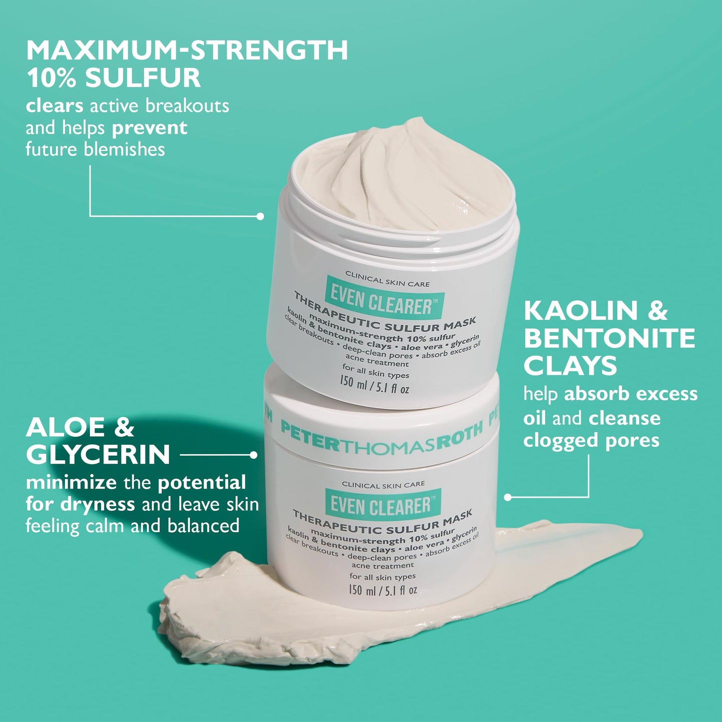 Peter Thomas Roth | Even Clearer™ Therapeutic Sulfur Mask for Pores and Oil Control