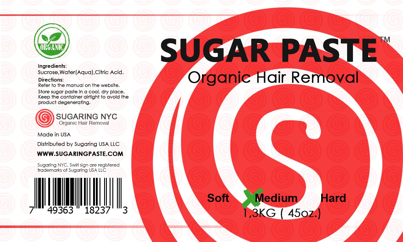 Medium Sugaring Paste for Hair Removal - Gentle Formula for Legs, Arms & Armpits | Healing Moisturizing Lotion