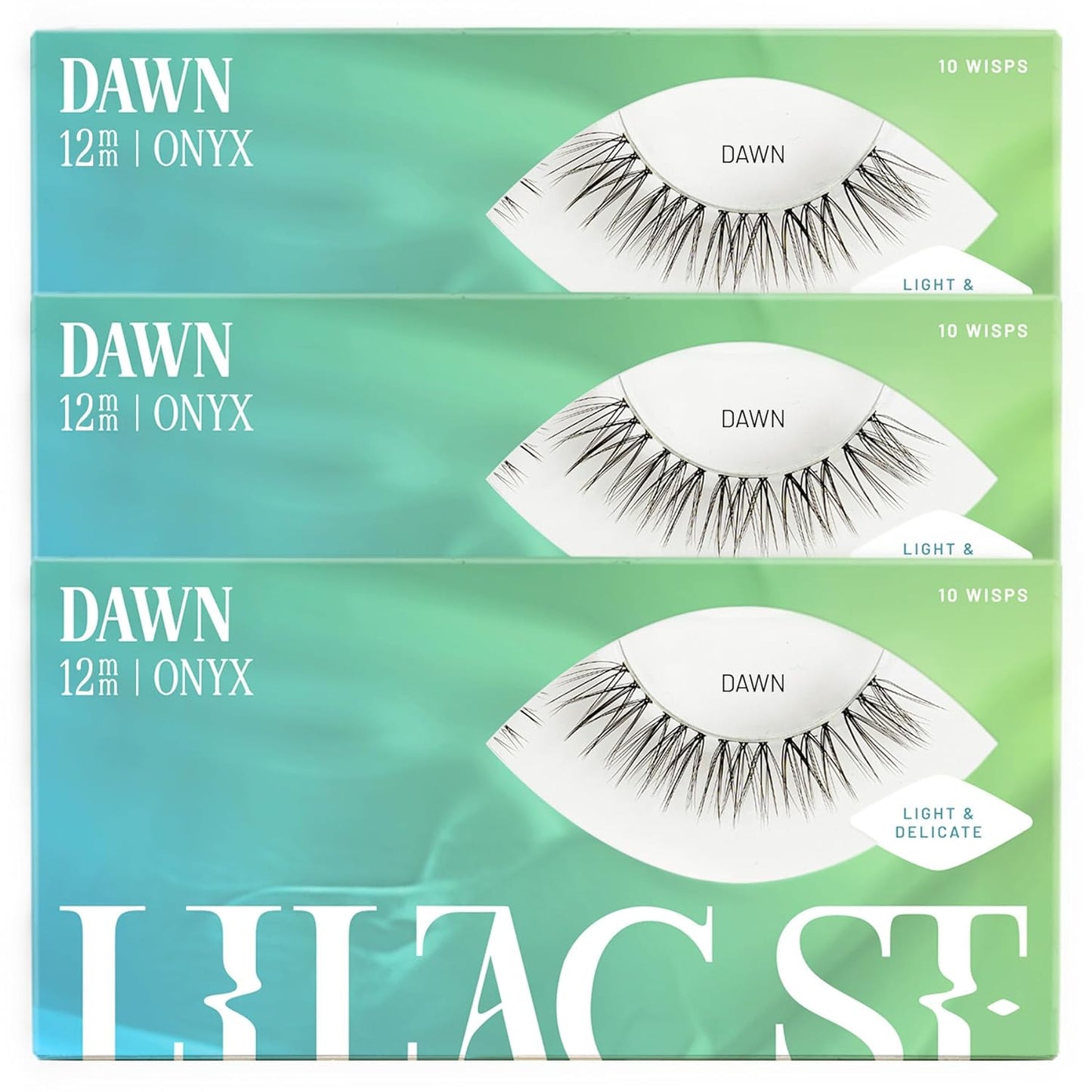 Dawn Natural Faux Eyelash Clusters - 12mm DIY Lash Extensions | Lightweight, Lifelike & Cruelty-Free - 3 Pack