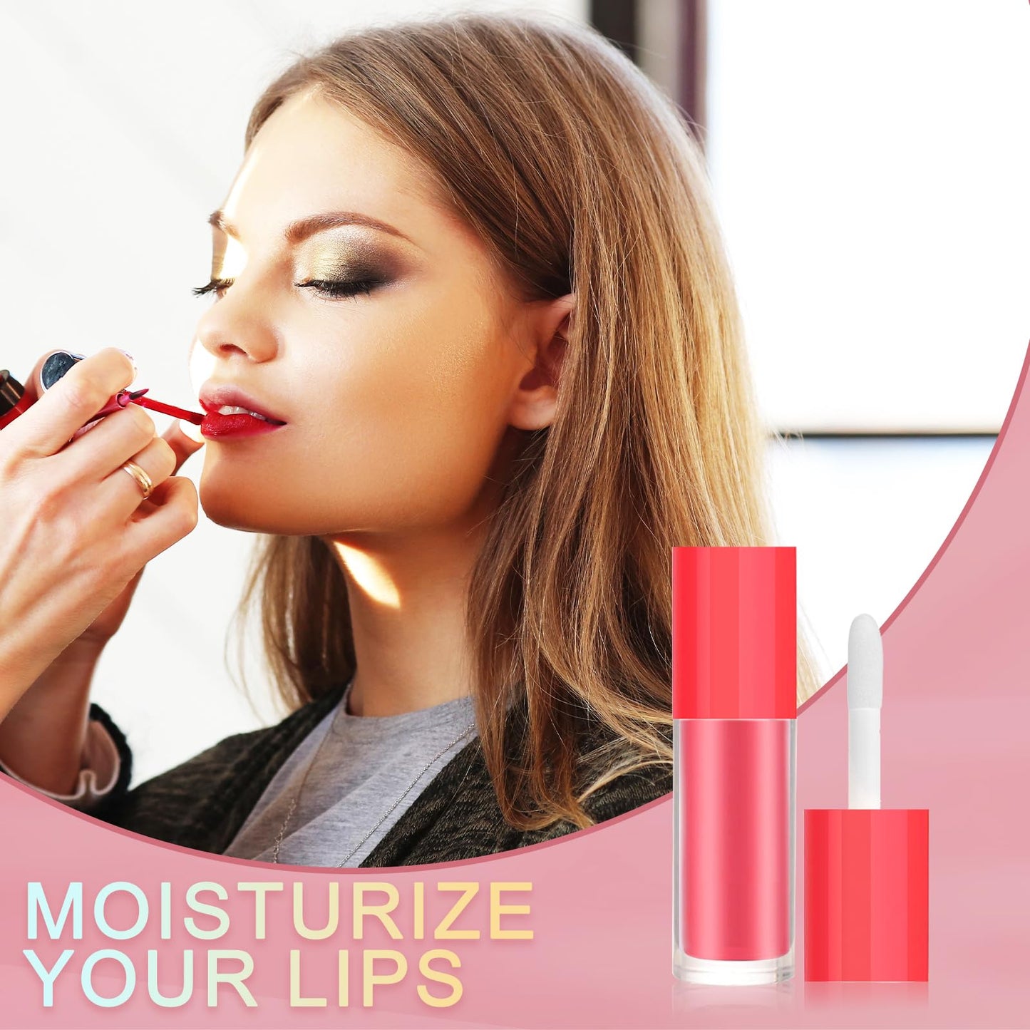 DupakSYS 50pcs 2.5ml Empty Lip Gloss Containers Lip Gloss Tubes with Wand Cute 0.08oz Clear Refillable Lipgloss Making Supplies Kit for DIY Makeup+ 2pcs Syringes