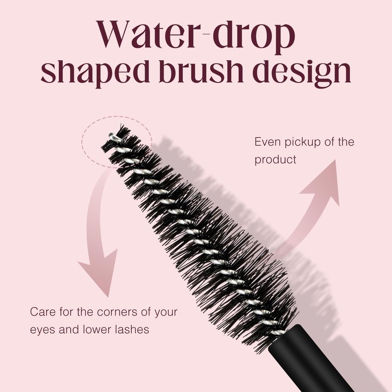 Unidollss Tubing Mascara Black Length & Volume with Lash-Nourishing Serum, No Clumps, Smudge-Proof Lash Extension Effect, Washable, Cruelty-Free & Gluten-Free, Safe for Sensitive Eyes