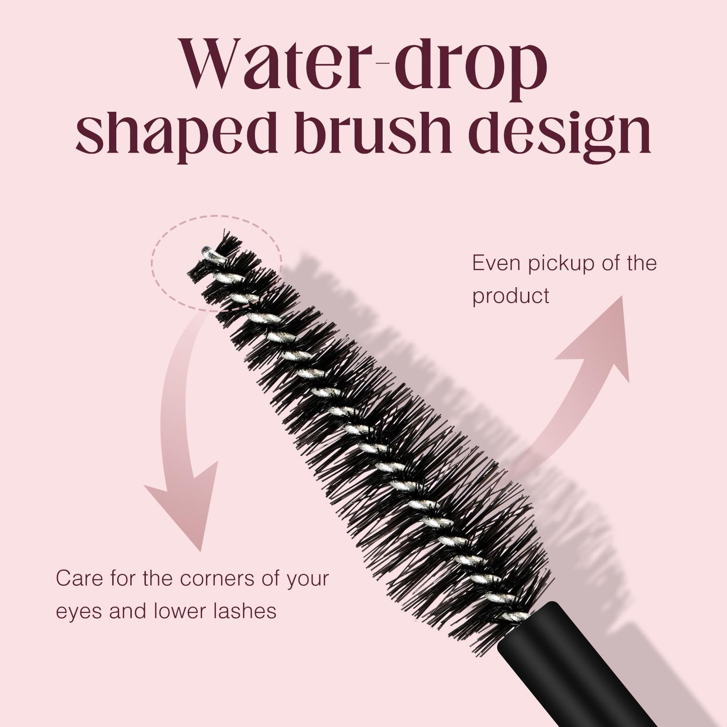 Unidollss Tubing Mascara Black Length & Volume with Lash-Nourishing Serum, No Clumps, Smudge-Proof Lash Extension Effect, Washable, Cruelty-Free & Gluten-Free, Safe for Sensitive Eyes