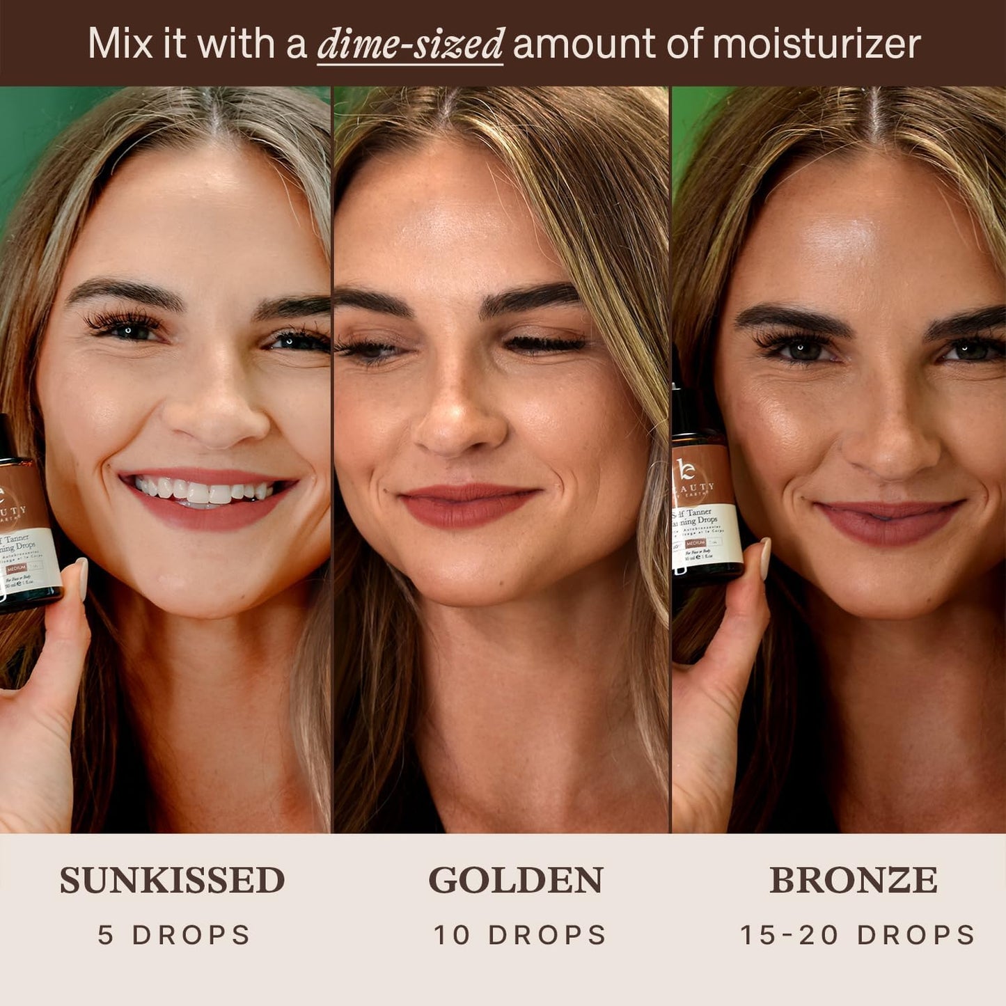 Self Tanning Drops - Face Self Tanner Drops Medium Color - Bronzer Drops - Self Tanner for Face - Self Tanner Face Tanner - Face Tanning Drops to Add to Moisturizer - Face Tan Drops - Bronzing Drops (1 Fl Oz (Pack of 1), Medium)