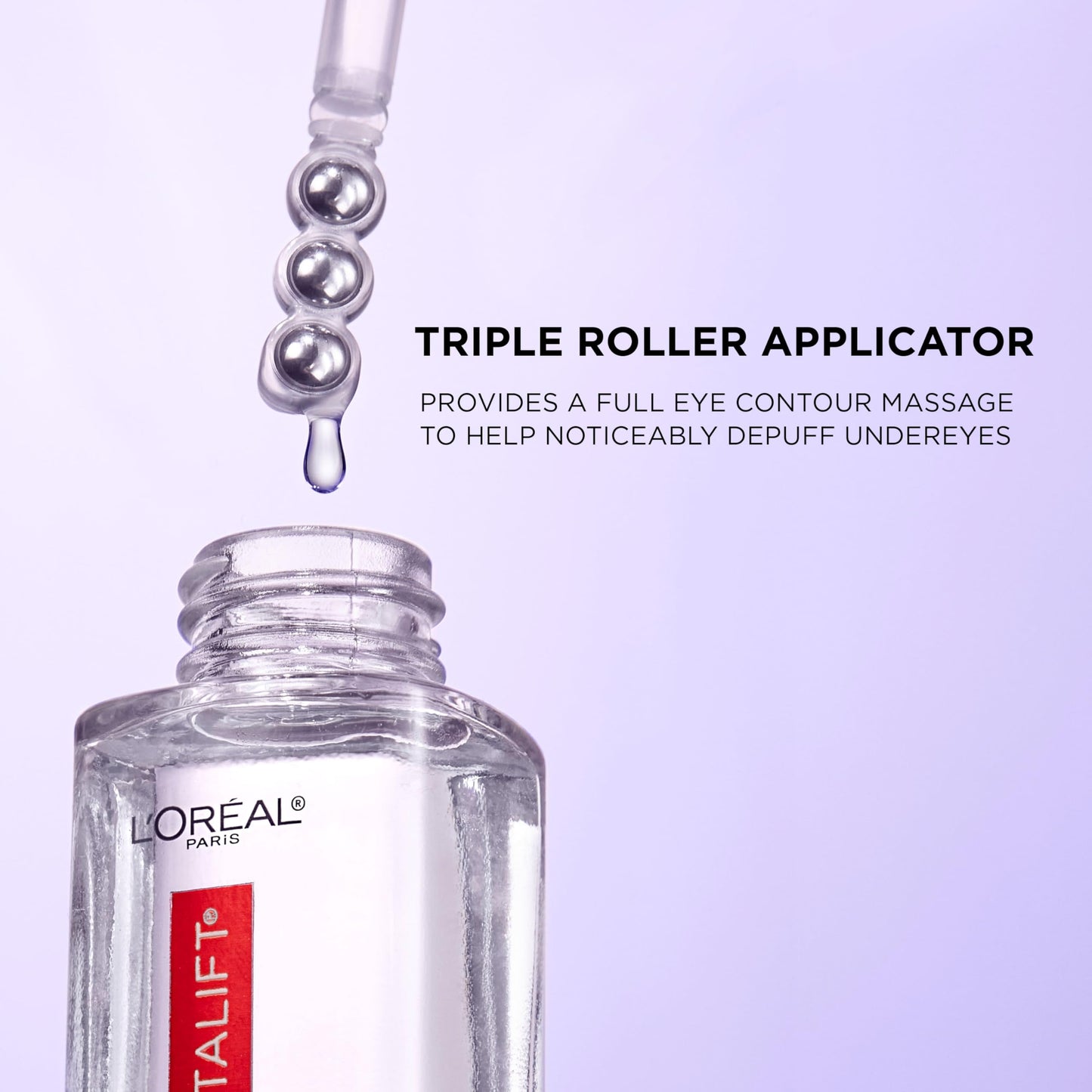 L'Oreal Paris Revitalift Hyaluronic Acid + Caffeine Hydrating Eye Serum + Hyaluronic Acid Water Cream with Ceramides