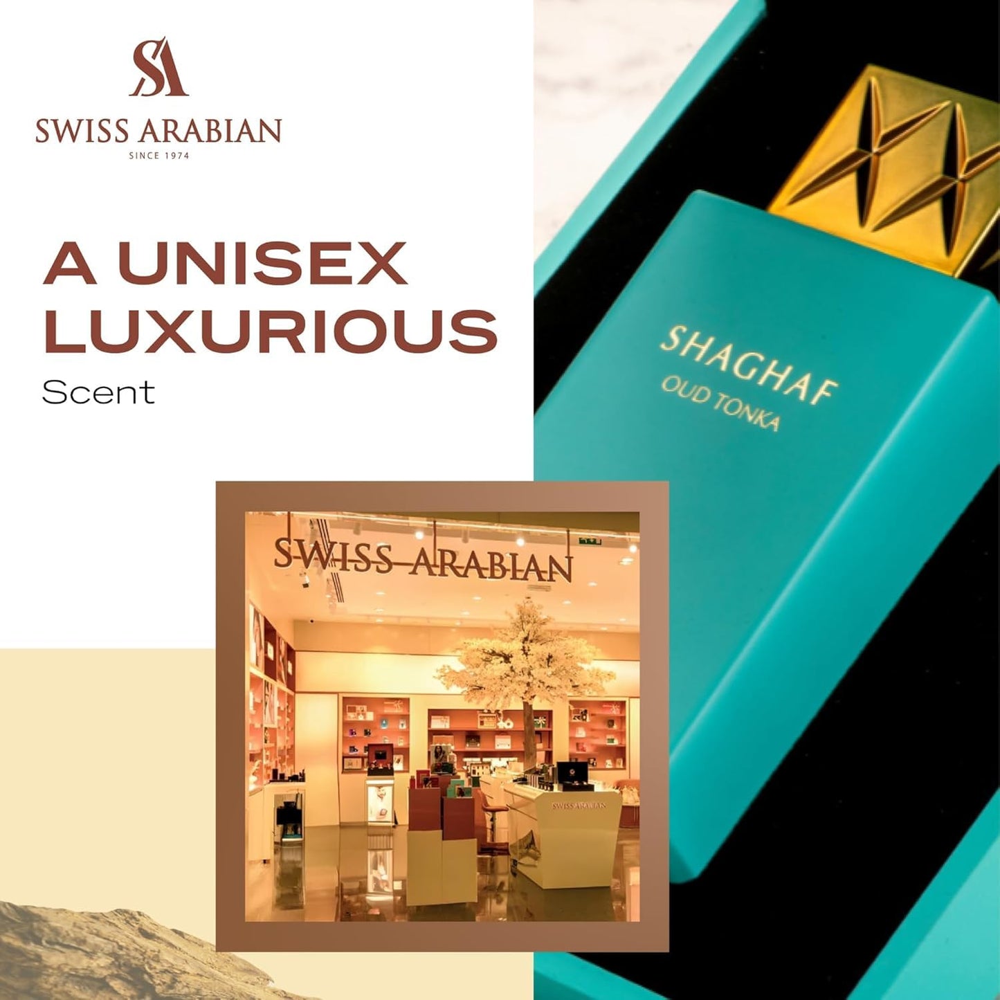 Swiss Arabian Shaghaf Oud Tonka - Vanilla Perfume with Warm Amber Fragrance - Earthy and Woody Allure - Enchanting Fusion of Arabic Perfume - 2.5 oz