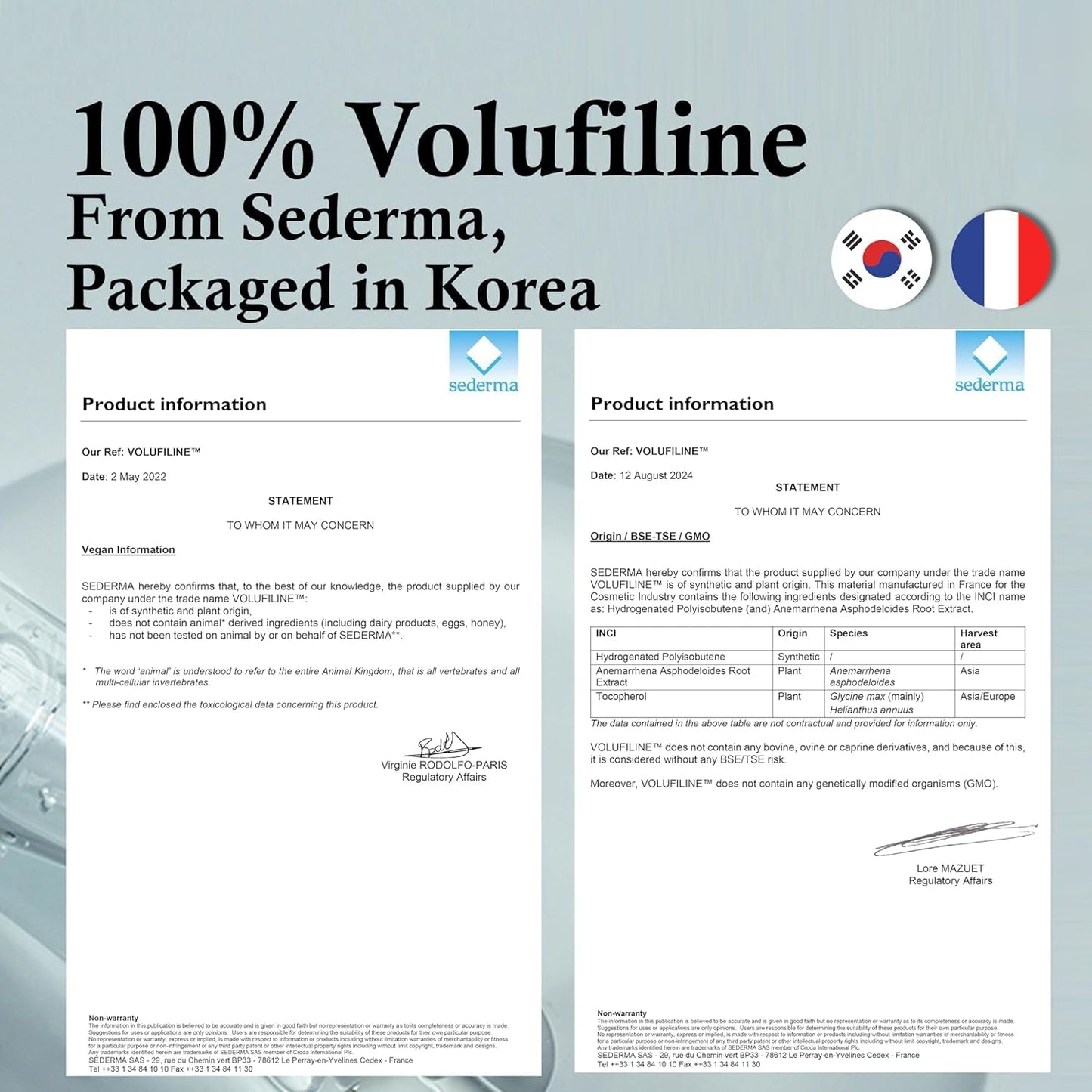 100% Pure Volufiline Concentrate & Advanced Retinol Pro Serum 0.5 - Firming Anti-Wrinkle and Radiance-Boosting w/Centella Asiatica Niacinamide Hyaluronic Acid for Mature Skin Korean Skincare