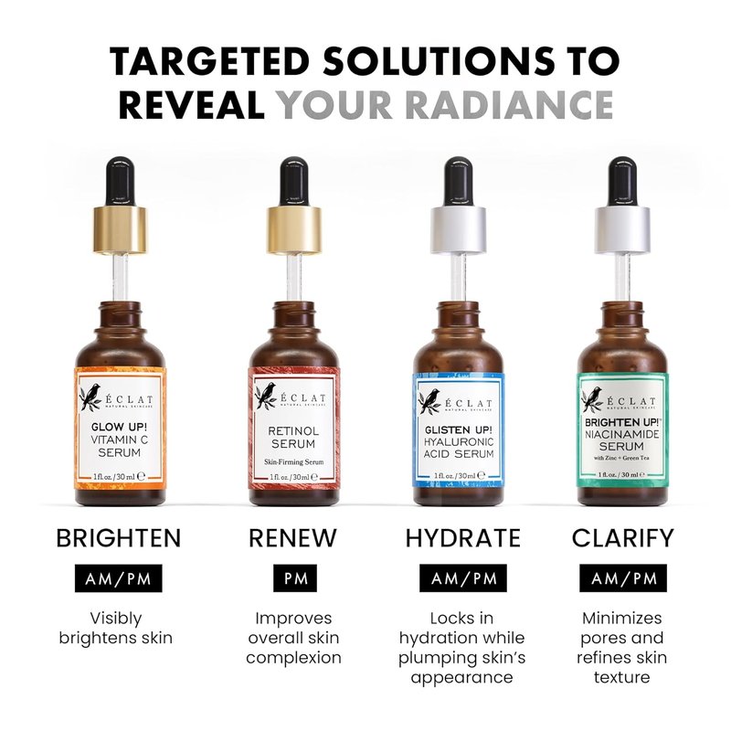 Eclat Skincare Renewing Retinol Serum - Anti-Aging Formula with Hyaluronic Acid & Aloe Vera | 1 Fl Oz