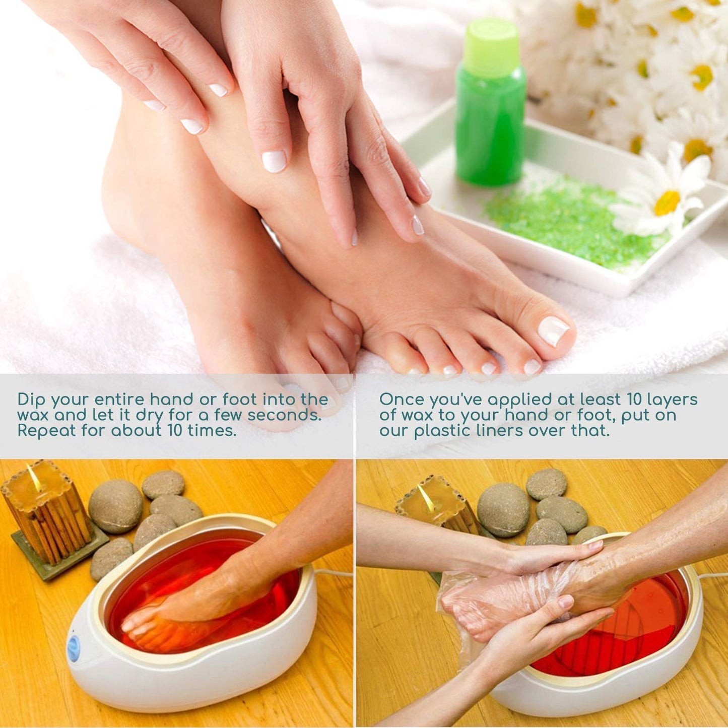 Pedicure Knife Set & Paraffin Bath Liners for Foot, Segbeauty 7pcs Ingrown Toenail Blade Tool with Storage Bag, 200pcs Plastic Foot Covers with 200 Stickers for Snug Closure
