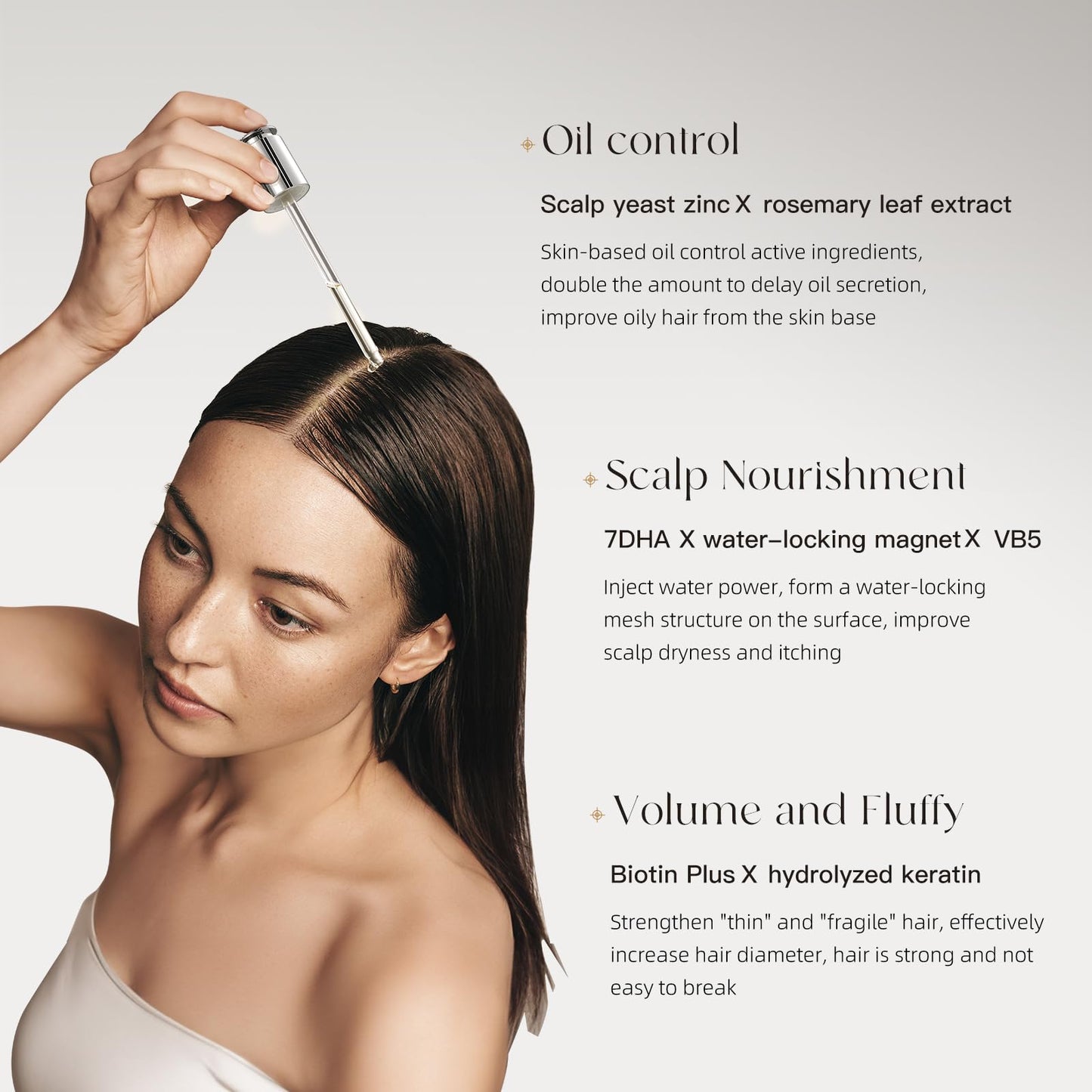 ALLOWISH Hair Growth Serum 95 ml - Rosemary Hair Thickening Serum with Biotin, Caffeine for Hair Thinning & Shedding – Promotes Healthy Scalp, Fuller, Nourish, Strengthens Roots