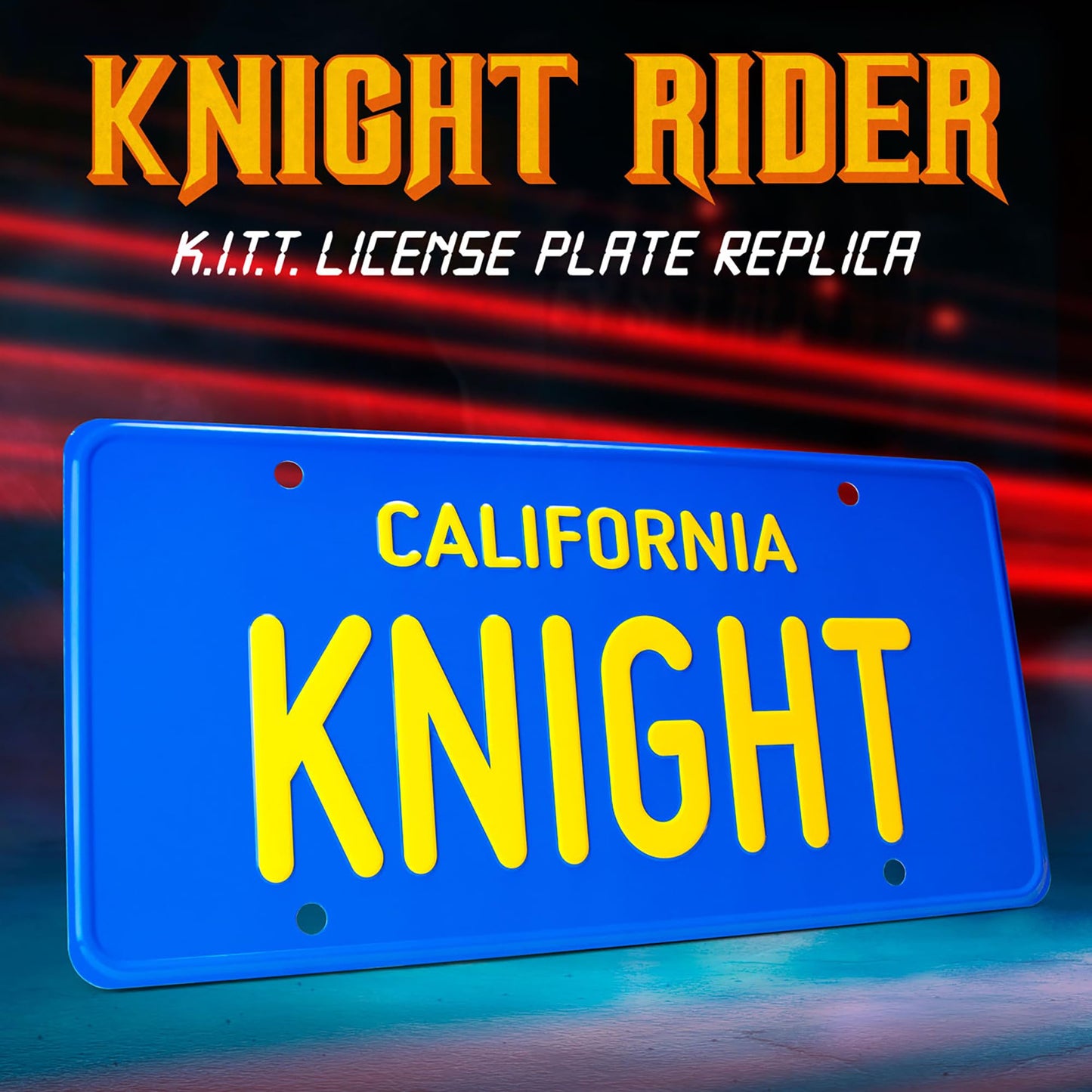 Doctor Collector: Knight Rider - K.I.T.T. License Plate Replica - Officially Licensed Collectible Based On The Hit Franchise, 80's TV Memorabilia