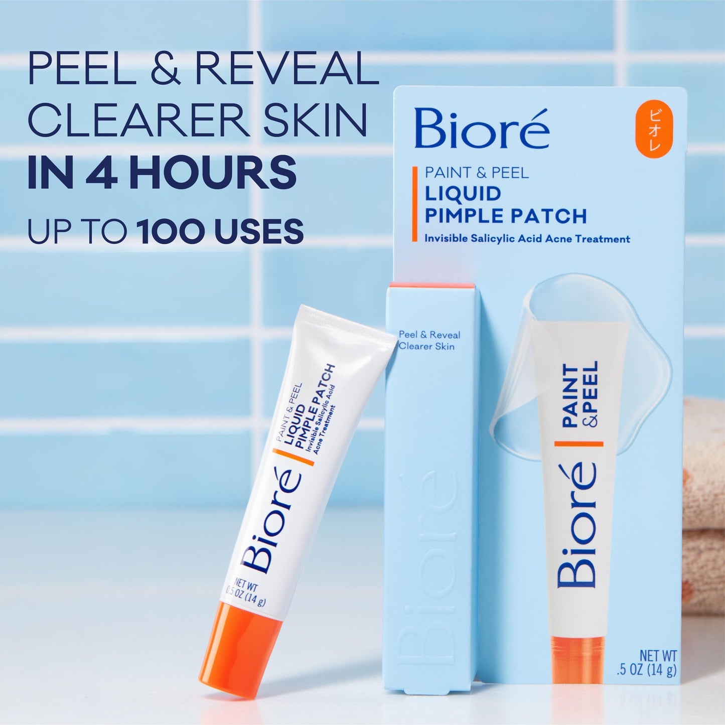 Biore Paint & Peel Liquid Pimple Patch Salicylic Acid Treatment, .5 fl oz