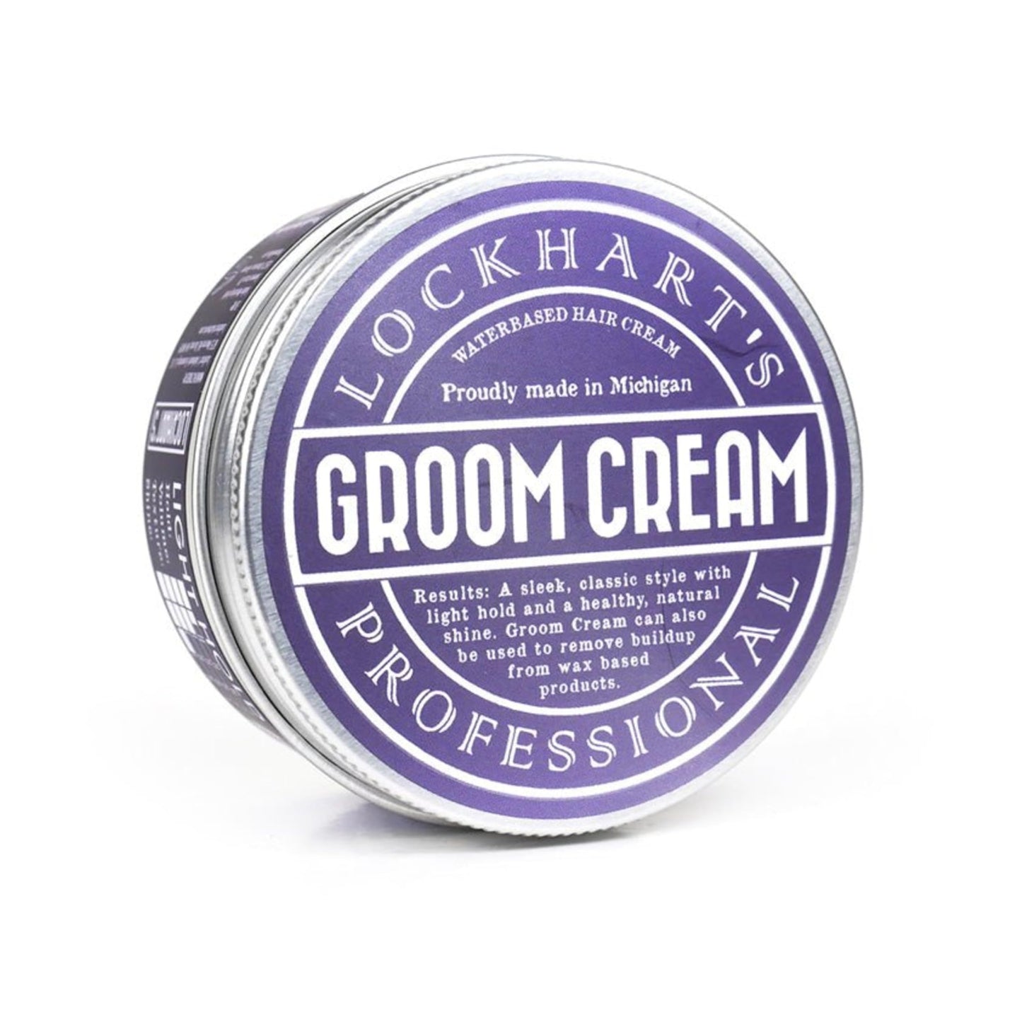 Lockhart’s Professional Groom Cream – Multi-Use Hair, Beard & Skin Cream – Light Hold, Natural/High Shine – Degreases Pomade Buildup, Conditions, Styles, Softens – Tangerine Bergamot Scent – 3.4 oz