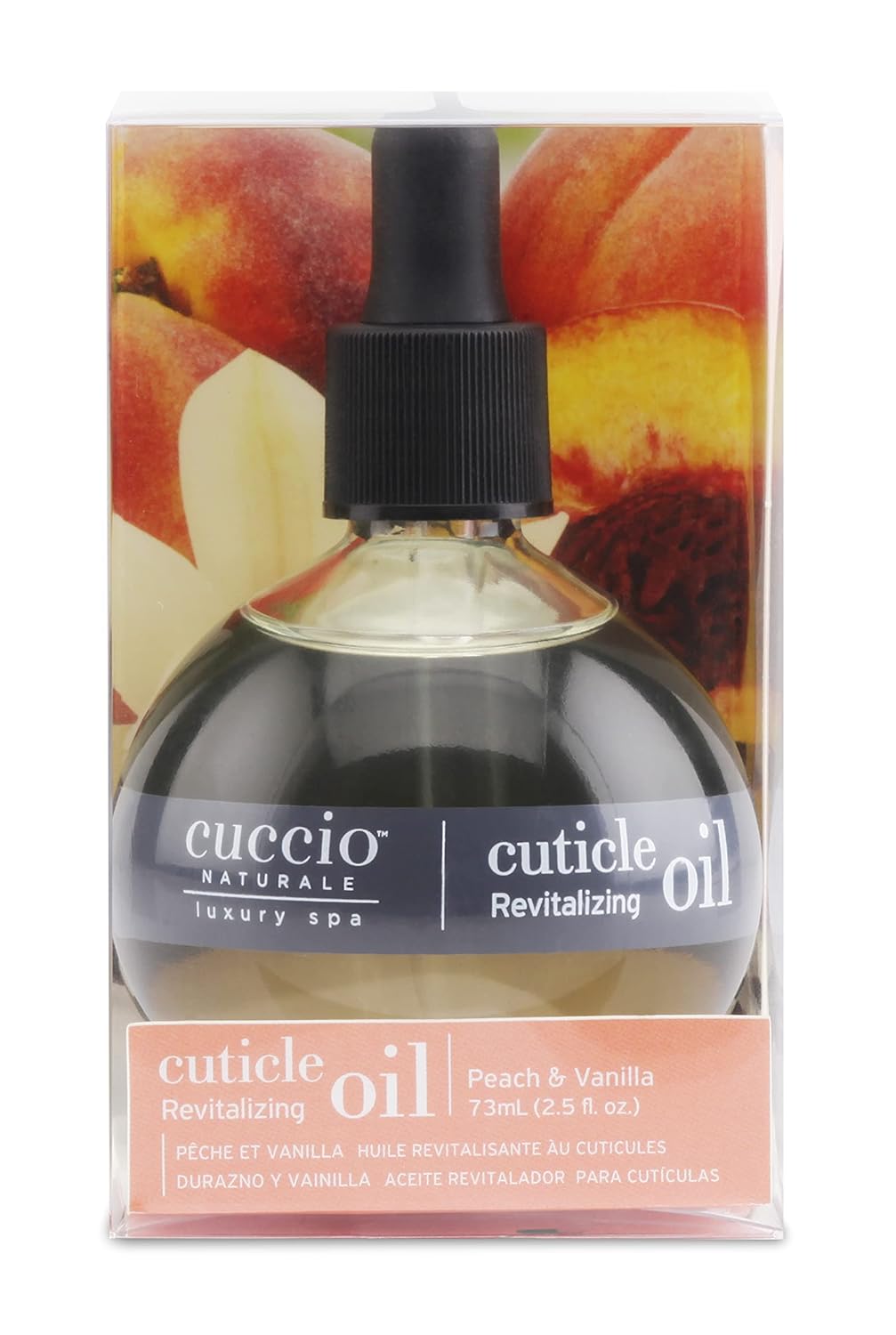 Cuccio Naturale Revitalizing Hydrating Cuticle Oil - Repair Damaged Skin & Nails - Vanilla Bean & Sugar - 2.5 Oz (Pack of 2)
