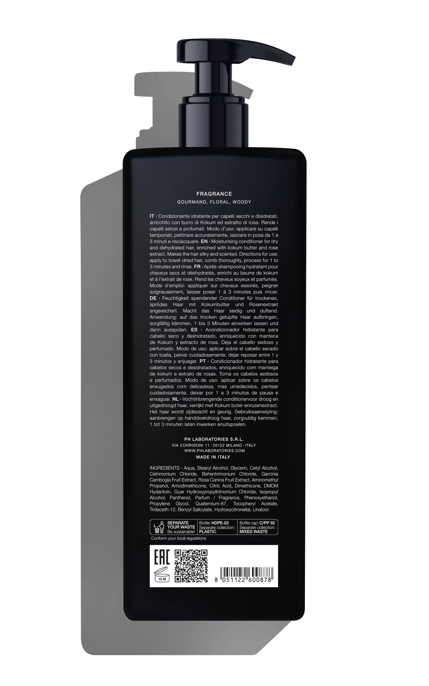 Ph Labs Deep Moisture Conditioner - Deep Conditioner for Dry Damaged Hair - Softens, Smooths and Rejuvenates to Tame and Renew Hair Moisture - 1000ml