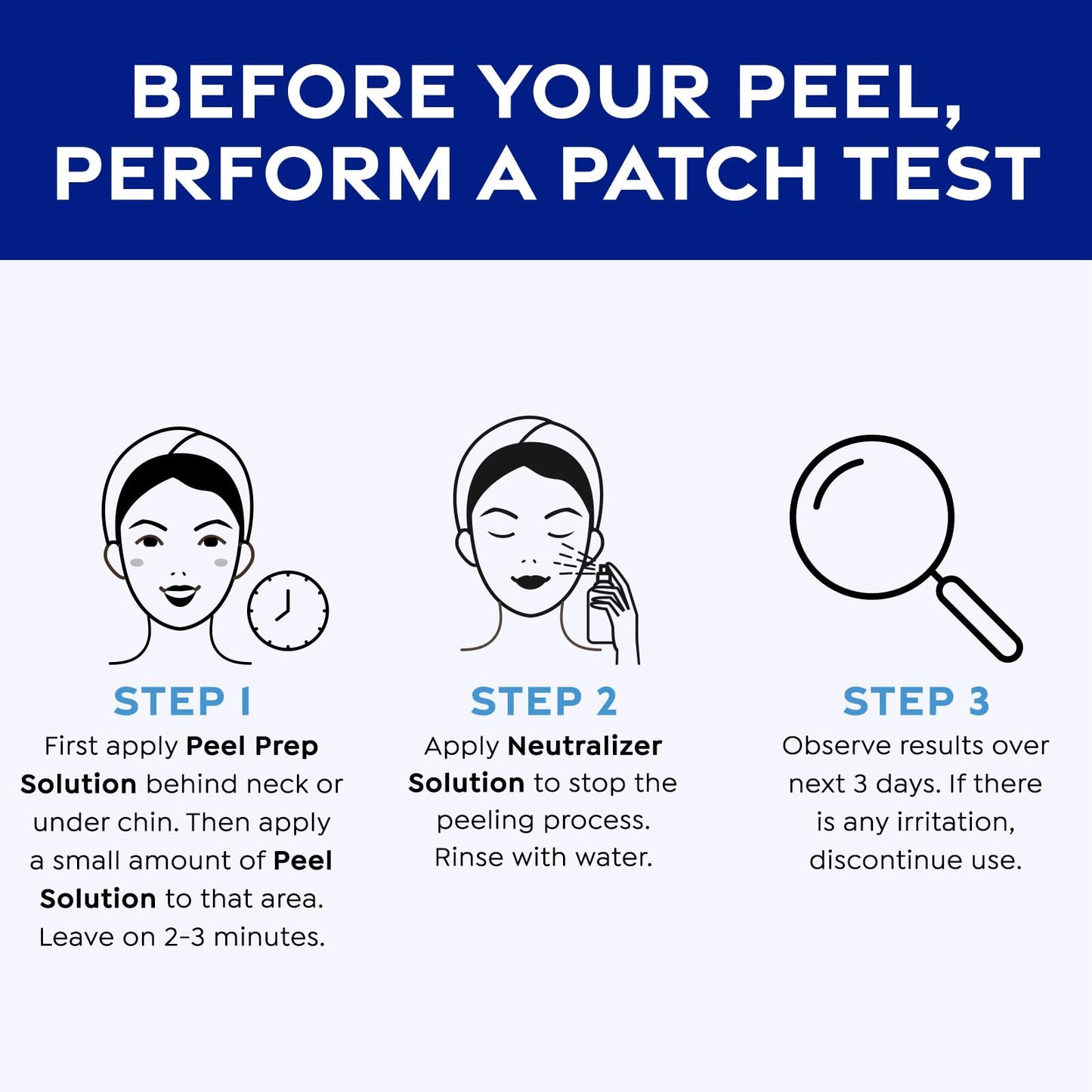 MedPeel AHA & Vitamin C Brightening Essential Peel Kit, Includes Peel, Prep, Neutralizer, Light Strength Professional Grade Chemical Face Peel for all Skin Types