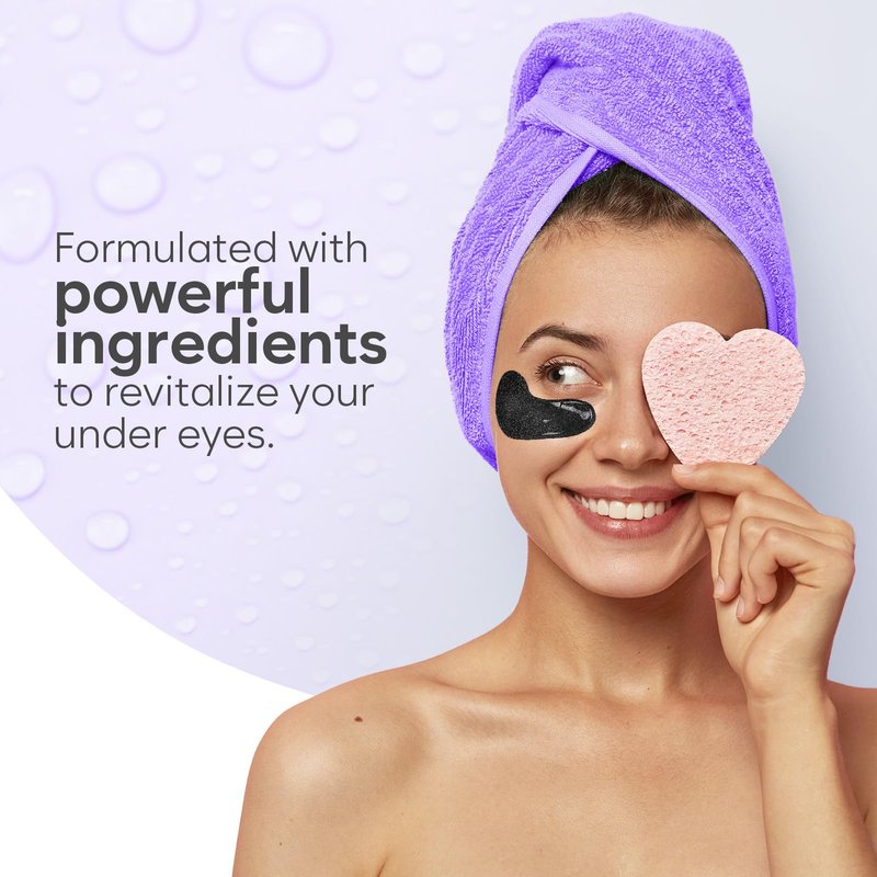 BLOOMORA Under Eye Patches for Puffy Eyes and Dark Circles, Day & Night Gel Eye Masks with Caffeine, Collagen & Vitamin C, Deeply Moisturizing, Bachelorette Party Favors, Bridesmaid Gifts (30 Pairs)