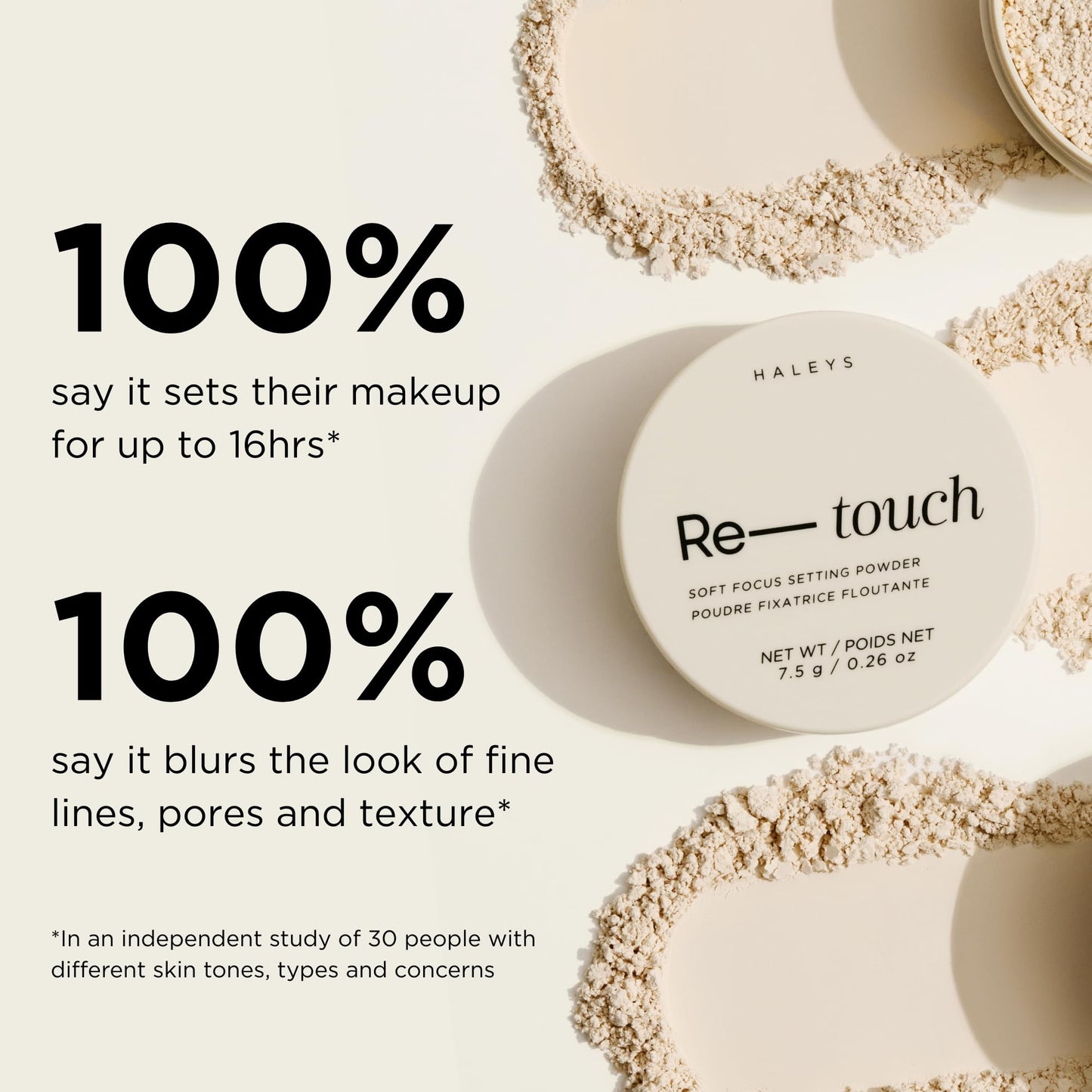 HALEYS Re-touch Talc-Free Loose Setting Powder Translucent – Oil Control & Blurring Face Powder for Baking, Brightening, Natural Matte Finish, Safe for Sensitive Skin