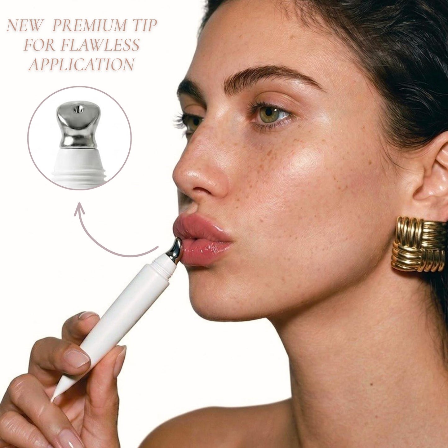 Kaiamala Moisturizing Lip Balm with Glossy Finish, Enriched with Hyaluronic Acid & Vitamin E - 0.5 fl.oz.