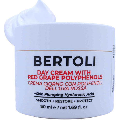 BERTOLI Polyphenol Cream – Age-Defying Face Moisturizer with Hyaluronic Acid & Resveratrol – Rich Italian Wrinkle Cream Made in Italy, Deep Hydration, Collagen Support, 98% Natural, Clean Skincare
