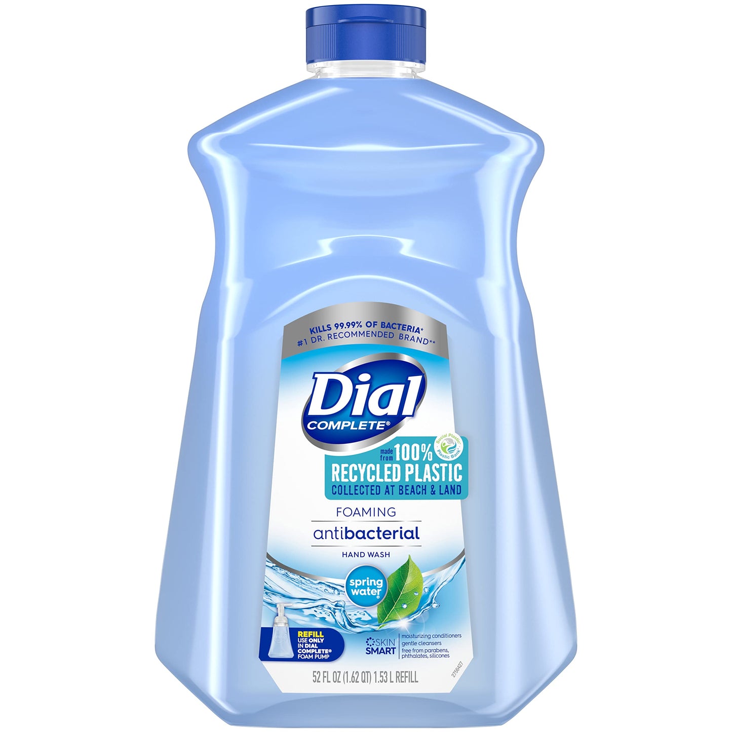 Dial Complete Antibacterial Foaming Hand Soap Refill, Spring Water, 52 fl oz & Antibacterial Foaming Hand Soap Refill, Fresh Pear, 52 fl oz
