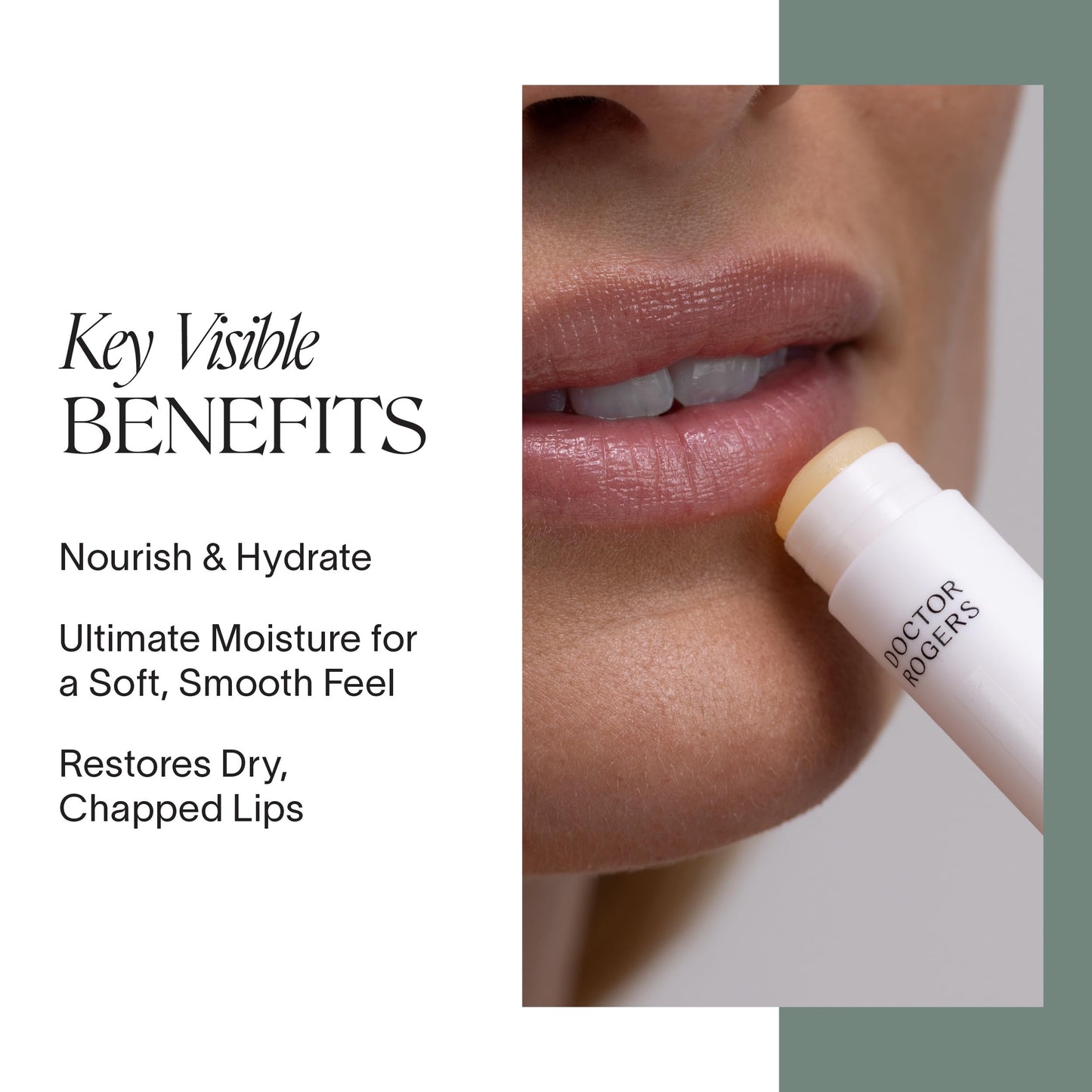 Doctor Rogers Lip Balm, Ultra Hydrating Lip Treatment, Clean Fragrance-free Lip Moisturizer for Soft Lips, Hypoallergenic, 0.15oz (4.25g)