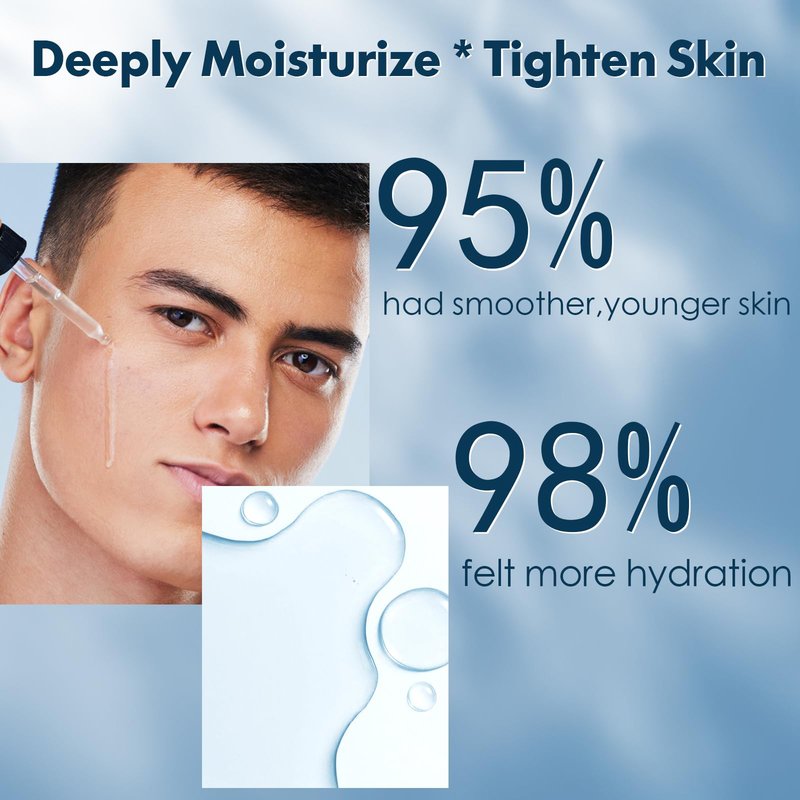 Fathers Day Dad Gift,Mens Skin Care,Anti-Aging Skincare for Men with Retinol & Hyaluronic Acid | Tightens, Firms & Hydrates Skin | Complete Facial Care Routine Kit Birthday Gift for Husband Boyfriend