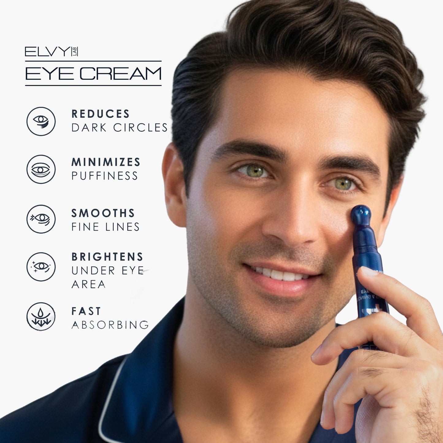 ELVY Lab 4 in 1 Skincare Set for Men and Women Complete Face Care Kit Cleanser Vitamin C Serum Moisturizer Eye Cream Anti Aging Routine Vegan Cruelty Free All Skin Types Hydrating Brightening Gift Set