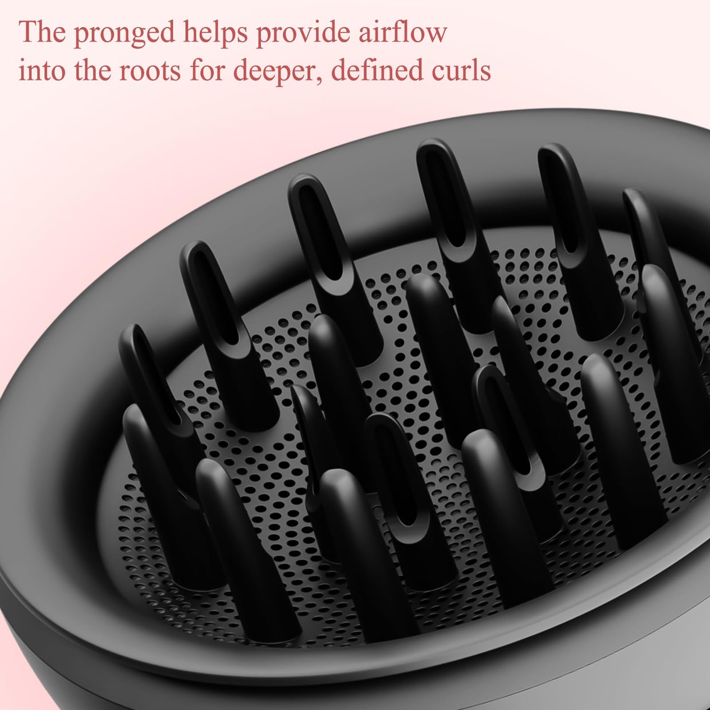 ZEPHBLOW Wave Curl Diffuser for Dyson Airwrap – Dome and Diffuse Modes for Curl Wave Hair, Hair Diffuser Attachment Compatible with Airwrap Styler HS01/05/08, Black