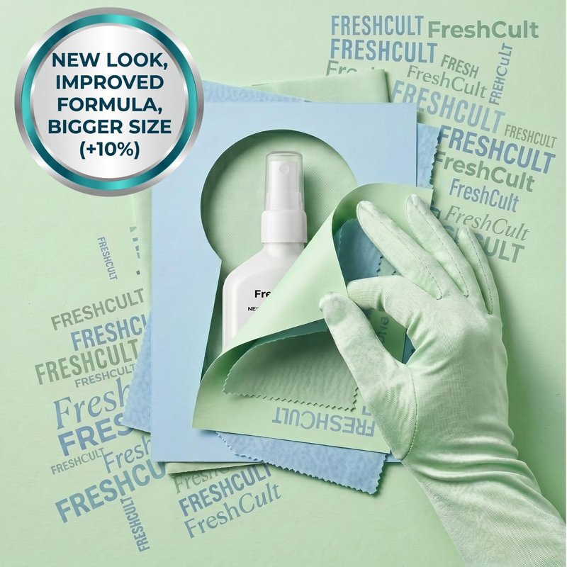 FreshCult Peppermint Deodorant Spray | Odor Prevention for Sensitive Skin - Zero Stains - 2.7 fl oz