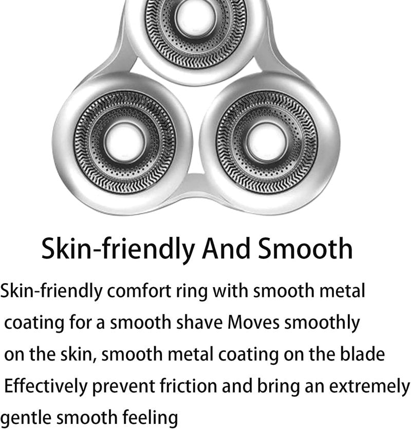 SH98 Replacement Shaver Heads Compatible with Philipss Norelcos S9000 Replacement Blades,SH98 Heads for Philips Norelcos Electric Razors S9000 Prestige (SP98xx) SP9800 (Silver)