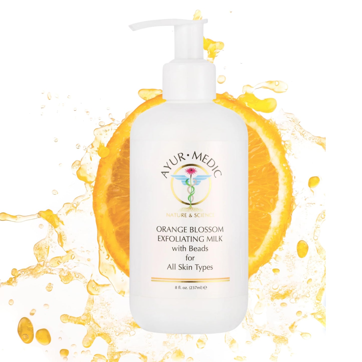 Ayur Medic Orange Blossom Exfoliating Cleansing Milk (8 oz)