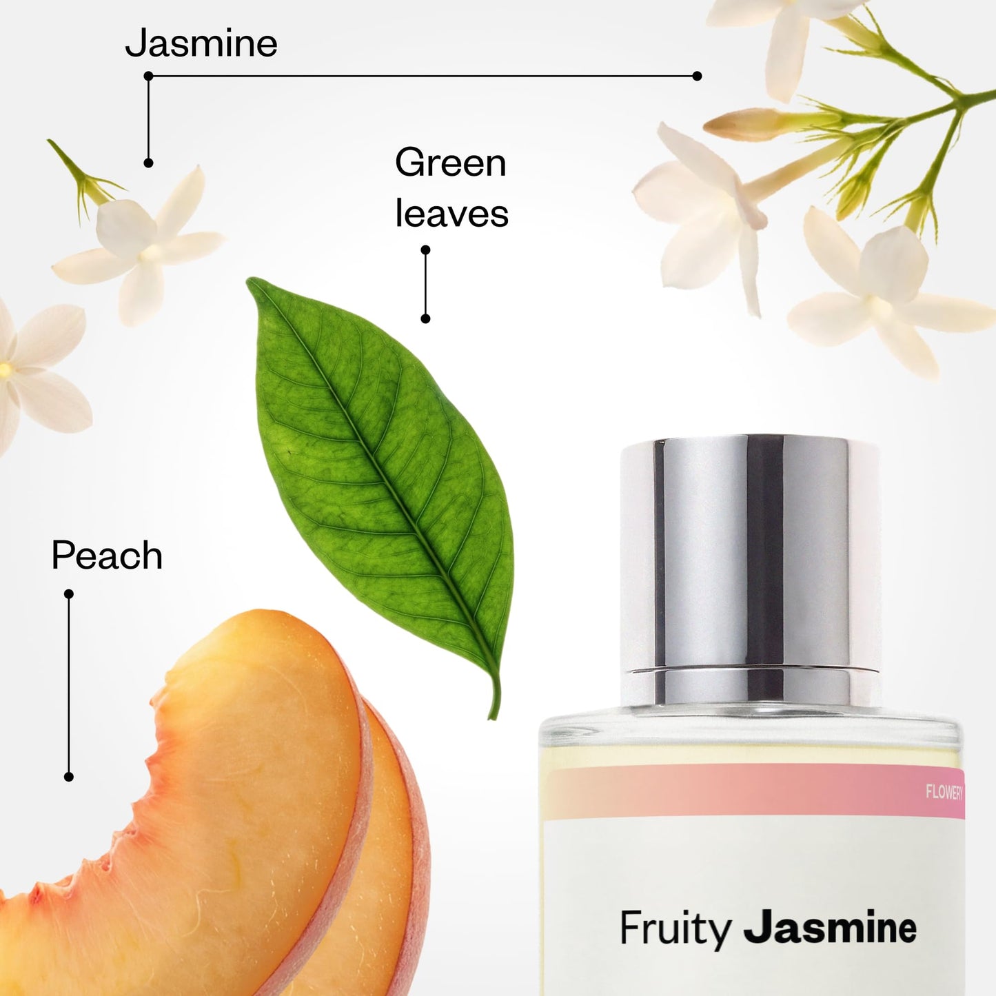 Dossier - Fruity Jasmine - Eau de Parfum - Inspired by J'adore - Long-Lasting Fragrance - Feminine - 1.7 fl oz (50ml)