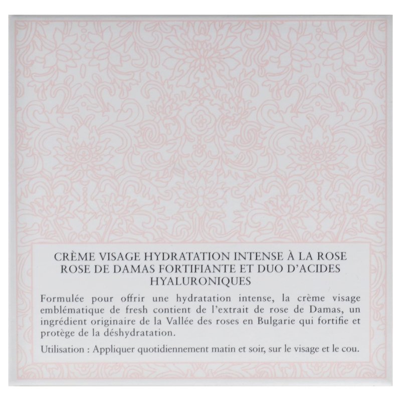 Rose Deep Hydration Face Cream by Fresh for Women - 3.3 oz Cream