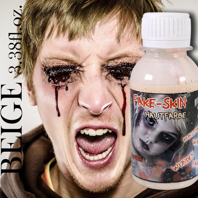KingofHalloween.de Liquid Latex 3.4 fl oz /100ml – Premium SFX Makeup for Halloween, Zombie Scars & Wounds – Versatile Casting Latex for Cosplay, Film, Theater & Prop Making